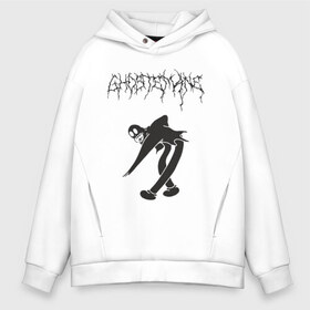 Мужское худи Oversize хлопок с принтом ghostemane(3) в Петрозаводске, френч-терри — 70% хлопок, 30% полиэстер. Мягкий теплый начес внутри —100% хлопок | боковые карманы, эластичные манжеты и нижняя кромка, капюшон на магнитной кнопке | hip hop | rap | реп | рэп