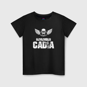 Детская футболка хлопок с принтом Remember Cadia в Петрозаводске, 100% хлопок | круглый вырез горловины, полуприлегающий силуэт, длина до линии бедер | Тематика изображения на принте: warhammer