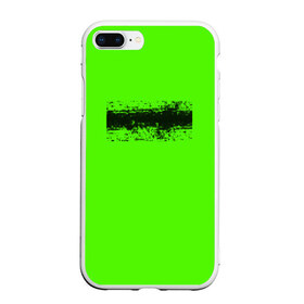 Чехол для iPhone 7Plus/8 Plus матовый с принтом Гранж зеленый в Петрозаводске, Силикон | Область печати: задняя сторона чехла, без боковых панелей | кислотные костюмы | кислотные цвета | неон | флуоресцентные принты