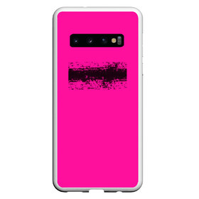 Чехол для Samsung Galaxy S10 с принтом Гранж розовый в Петрозаводске, Силикон | Область печати: задняя сторона чехла, без боковых панелей | Тематика изображения на принте: кислотные костюмы | кислотные цвета | неон | флуоресцентные принты