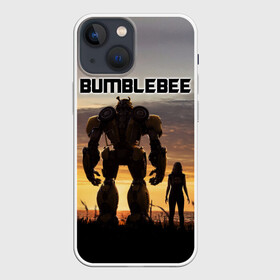 Чехол для iPhone 13 mini с принтом BUMBLEBEE в Петрозаводске,  |  | bumblebee | автобот | бамблби | герой | камаро | прайм | робот | трансформеры | фильм | шевроле