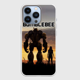 Чехол для iPhone 13 Pro с принтом BUMBLEBEE в Петрозаводске,  |  | bumblebee | автобот | бамблби | герой | камаро | прайм | робот | трансформеры | фильм | шевроле