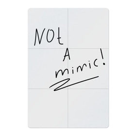 Магнитный плакат 2Х3 с принтом not a mimic! в Петрозаводске, Полимерный материал с магнитным слоем | 6 деталей размером 9*9 см | game | mimic | pre | игры | мимик