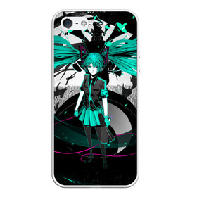 Чехол для iPhone 5/5S матовый с принтом Miku Hatsune Vocaloid в Петрозаводске, Силикон | Область печати: задняя сторона чехла, без боковых панелей | hatsune miku | miku hatsune | vocaloid | вокалоид | мику хатсуне | мику хатсунэ | мику хацуне | мику хацунэ | хатсуне мику | хатсунэ мику | хацуне мику | хацунэ мику