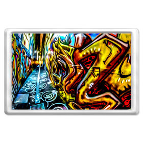 Магнит 45*70 с принтом Твой уличный стиль! в Петрозаводске, Пластик | Размер: 78*52 мм; Размер печати: 70*45 | graffity | paint | street art | urban | город | граффити | искусство | кирпичи | краски | рисунки | стена | улицы | уличное искусство