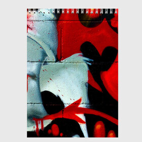 Скетчбук с принтом GRAFFITY ONE в Петрозаводске, 100% бумага
 | 48 листов, плотность листов — 100 г/м2, плотность картонной обложки — 250 г/м2. Листы скреплены сверху удобной пружинной спиралью | graffity | paint | street art | urban | город | граффити | искусство | кирпичи | краски | рисунки | стена | улицы | уличное искусство