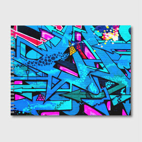 Альбом для рисования с принтом GRAFFITY в Петрозаводске, 100% бумага
 | матовая бумага, плотность 200 мг. | grafity | paint | street art | urban | город | граффити | искусство | кирпичи | краски | рисунки | стена | улицы | уличное искусство