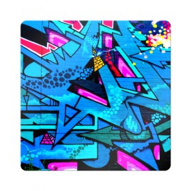 Магнит виниловый Квадрат с принтом GRAFFITY в Петрозаводске, полимерный материал с магнитным слоем | размер 9*9 см, закругленные углы | grafity | paint | street art | urban | город | граффити | искусство | кирпичи | краски | рисунки | стена | улицы | уличное искусство