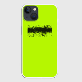 Чехол для iPhone 13 с принтом Гранж салатовый в Петрозаводске,  |  | Тематика изображения на принте: кислотные костюмы | кислотные цвета | неон | флуоресцентные принты