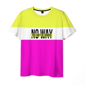 Мужская футболка 3D с принтом Serious розовый в Петрозаводске, 100% полиэфир | прямой крой, круглый вырез горловины, длина до линии бедер | кислотные костюмы | кислотные цвета | неон | флуоресцентные принты