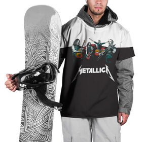 Накидка на куртку 3D с принтом Metallica в Петрозаводске, 100% полиэстер |  | metallica | барабаны | гитары | дэйвмастейн | метал | металисты | металлика | неформалы | рок | рокеры