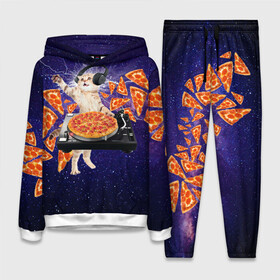 Женский костюм 3D (с толстовкой) с принтом Пицца   Кот в Петрозаводске,  |  | cat | galaxy | lightning | pizza | грозовой кошак | диджей | космос | кот | котики | котэ | кошак | метеориты | молния | пицца | прикол | приколы с котами | прикольная