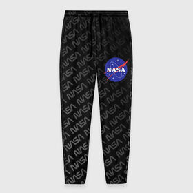 Мужские брюки 3D с принтом NASA в Петрозаводске, 100% полиэстер | манжеты по низу, эластичный пояс регулируется шнурком, по бокам два кармана без застежек, внутренняя часть кармана из мелкой сетки | nasa | space