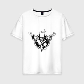 Женская футболка хлопок Oversize с принтом Thunderdome t-shirt в Петрозаводске, 100% хлопок | свободный крой, круглый ворот, спущенный рукав, длина до линии бедер
 | Тематика изображения на принте: gabber | hardcore | hardcoremusic | thunderdome