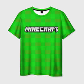 Мужская футболка 3D с принтом Minecraft (Стиль рубашки) в Петрозаводске, 100% полиэфир | прямой крой, круглый вырез горловины, длина до линии бедер | 