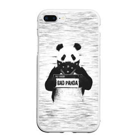 Чехол для iPhone 7Plus/8 Plus матовый с принтом BAD PANDA в Петрозаводске, Силикон | Область печати: задняя сторона чехла, без боковых панелей | bad | bear | panda | медведь | панда