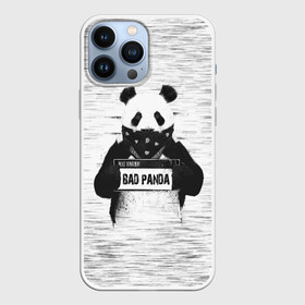 Чехол для iPhone 13 Pro Max с принтом BAD PANDA в Петрозаводске,  |  | bad | bear | panda | медведь | панда