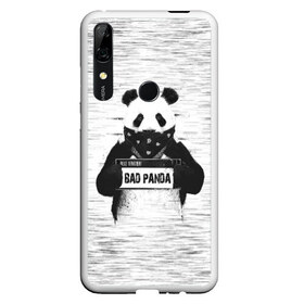 Чехол для Honor P Smart Z с принтом BAD PANDA в Петрозаводске, Силикон | Область печати: задняя сторона чехла, без боковых панелей | Тематика изображения на принте: bad | bear | panda | медведь | панда