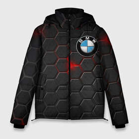 Мужская зимняя куртка 3D с принтом Карбон и BMW в Петрозаводске, верх — 100% полиэстер; подкладка — 100% полиэстер; утеплитель — 100% полиэстер | длина ниже бедра, свободный силуэт Оверсайз. Есть воротник-стойка, отстегивающийся капюшон и ветрозащитная планка. 

Боковые карманы с листочкой на кнопках и внутренний карман на молнии. | bmw | авто | автомобиль | бмв | карбон | логотип | машина | текстура
