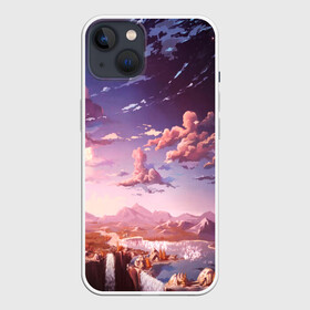 Чехол для iPhone 13 с принтом Фантастический закат в Петрозаводске,  |  | galaxy | nebula | neon | space | star | абстракция | вселенная | галактика | звезда | звезды | космический | неон | неоновый | неоновый космос | планеты