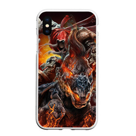 Чехол для iPhone XS Max матовый с принтом Демон-Всадник (Darksiders) в Петрозаводске, Силикон | Область печати: задняя сторона чехла, без боковых панелей | 2019 | 666 | anime | darksiders | demon | game | marvel | phantom | аниме | википедия | демон | доспехи | духи | дьявол | игра | лошадь | магия | марвел | меч | мистика | огненная | фэнтази | фэнтези | цепь | эзотерика | япония