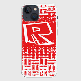 Чехол для iPhone 13 mini с принтом Roblox в Петрозаводске,  |  | dynablocks | roblox | robux | белый | блоки | вселенная | герои | красный | кубики | роблокс | симулятор