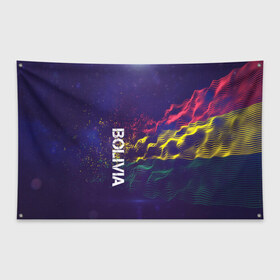 Флаг-баннер с принтом Bolivia(Боливия) в Петрозаводске, 100% полиэстер | размер 67 х 109 см, плотность ткани — 95 г/м2; по краям флага есть четыре люверса для крепления | bolivia | flag | urban | город | мир | путешествие | символика | страны | флаг | флаги