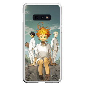 Чехол для Samsung S10E с принтом The Promised Neverland в Петрозаводске, Силикон | Область печати: задняя сторона чехла, без боковых панелей | anime | the promised neverland | yakusoku no neverland | аниме | изабелла | манга | норман | обещание волшебной стране | рэй | эмма