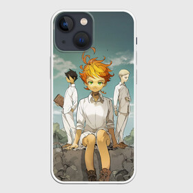 Чехол для iPhone 13 mini с принтом The Promised Neverland в Петрозаводске,  |  | anime | the promised neverland | yakusoku no neverland | аниме | изабелла | манга | норман | обещание волшебной стране | рэй | эмма