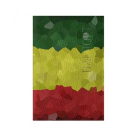 Обложка для паспорта матовая кожа с принтом Эфиопия в Петрозаводске, натуральная матовая кожа | размер 19,3 х 13,7 см; прозрачные пластиковые крепления | 420 | 4:20 | боб марли | раста | растаман | эвиопия