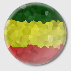 Значок с принтом Эфиопия в Петрозаводске,  металл | круглая форма, металлическая застежка в виде булавки | 420 | 4:20 | боб марли | раста | растаман | эвиопия