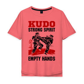 Мужская футболка хлопок Oversize с принтом Kudo в Петрозаводске, 100% хлопок | свободный крой, круглый ворот, “спинка” длиннее передней части | борьба | единоборства | спорт