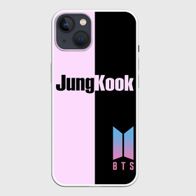 Чехол для iPhone 13 с принтом BTS Jung Kook в Петрозаводске,  |  | Тематика изображения на принте: bts | jung kook | бтс | группа | корейская | музыка | розовый | цветы | черный