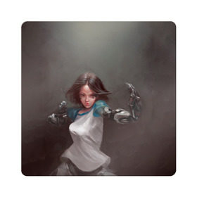 Магнит виниловый Квадрат с принтом Alita: Battle Angel в Петрозаводске, полимерный материал с магнитным слоем | размер 9*9 см, закругленные углы | Тематика изображения на принте: alita | angel | anime | battle | cyberpunk | cyborg | future | gally | gunnm | hyper | manga | vision | аниме | будущее | гали | киберпанк | киборг | манга