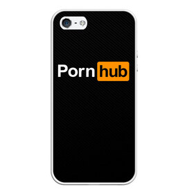 Чехол для iPhone 5/5S матовый с принтом PORNOHUB в Петрозаводске, Силикон | Область печати: задняя сторона чехла, без боковых панелей | Тематика изображения на принте: brazzers | hub | бразерс