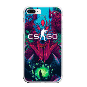 Чехол для iPhone 7Plus/8 Plus матовый с принтом CS-GO Hyper Beast в Петрозаводске, Силикон | Область печати: задняя сторона чехла, без боковых панелей | 2019 | computer game | counter strike | cs | cs go | csgo | dota | dota2 | game | howl | hyperbeast | warning | автомат | вой | го | игрок | компьютерная игра | контр страйк | контра | кс | оружие | турнир