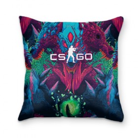 Подушка 3D с принтом CS-GO Hyper Beast в Петрозаводске, наволочка – 100% полиэстер, наполнитель – холлофайбер (легкий наполнитель, не вызывает аллергию). | состоит из подушки и наволочки. Наволочка на молнии, легко снимается для стирки | 2019 | computer game | counter strike | cs | cs go | csgo | dota | dota2 | game | howl | hyperbeast | warning | автомат | вой | го | игрок | компьютерная игра | контр страйк | контра | кс | оружие | турнир