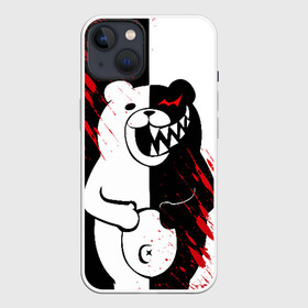 Чехол для iPhone 13 с принтом Monokuma вторая сущность в Петрозаводске,  |  | Тематика изображения на принте: ahegao | anime | bear | blood | danganronpa | derector | despair | girls | happy | havoc | manga | monokuma | panda | red | robot | trigger | ultra | аниме | ахегао | директор | кровь | манга | медведь | монокума | панда | робот