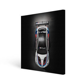 Холст квадратный с принтом BMW M Power в Петрозаводске, 100% ПВХ |  | bmw | car | motorsport | race | sports car | street racing | автомобиль | автоспорт | бмв | гонка | спорткар