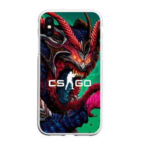 Чехол для iPhone XS Max матовый с принтом CS GO hyper beast skin в Петрозаводске, Силикон | Область печати: задняя сторона чехла, без боковых панелей | beast | counterstike | csgo | hyper | hyperbeast | m4a1s | steam | винтовка | контра | кс | ксго | шмотки