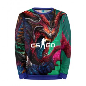 Мужской свитшот 3D с принтом CS GO hyper beast skin в Петрозаводске, 100% полиэстер с мягким внутренним слоем | круглый вырез горловины, мягкая резинка на манжетах и поясе, свободная посадка по фигуре | Тематика изображения на принте: beast | counterstike | csgo | hyper | hyperbeast | m4a1s | steam | винтовка | контра | кс | ксго | шмотки