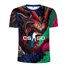 Мужская футболка 3D спортивная с принтом CS GO  hyper beast skin в Петрозаводске, 100% полиэстер с улучшенными характеристиками | приталенный силуэт, круглая горловина, широкие плечи, сужается к линии бедра | beast | counterstike | csgo | hyper | hyperbeast | m4a1s | steam | винтовка | контра | кс | ксго | шмотки