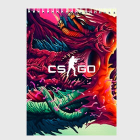 Скетчбук с принтом CS GO hyper beast skin в Петрозаводске, 100% бумага
 | 48 листов, плотность листов — 100 г/м2, плотность картонной обложки — 250 г/м2. Листы скреплены сверху удобной пружинной спиралью | beast | counterstike | csgo | hyper | hyperbeast | m4a1s | steam | винтовка | контра | кс | ксго | шмотки