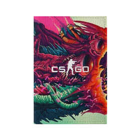 Обложка для паспорта матовая кожа с принтом CS GO  hyper beast skin в Петрозаводске, натуральная матовая кожа | размер 19,3 х 13,7 см; прозрачные пластиковые крепления | Тематика изображения на принте: beast | counterstike | csgo | hyper | hyperbeast | m4a1s | steam | винтовка | контра | кс | ксго | шмотки