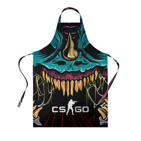 Фартук 3D с принтом CS GO  hyper beast skin в Петрозаводске, 100% полиэстер | общий размер — 65 х 85 см, ширина нагрудника — 26 см, горловина — 53 см, длина завязок — 54 см, общий обхват в поясе — 173 см. Принт на завязках и на горловине наносится с двух сторон, на основной части фартука — только с внешней стороны | beast | counterstike | csgo | hyper | hyperbeast | m4a1s | steam | винтовка | контра | кс | ксго | шмотки