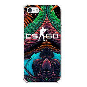 Чехол для iPhone 5/5S матовый с принтом CS GO hyper beast skin в Петрозаводске, Силикон | Область печати: задняя сторона чехла, без боковых панелей | beast | counterstike | csgo | hyper | hyperbeast | m4a1s | steam | винтовка | контра | кс | ксго | шмотки