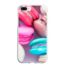 Чехол для iPhone 7Plus/8 Plus матовый с принтом Macaroons в Петрозаводске, Силикон | Область печати: задняя сторона чехла, без боковых панелей | almond | cookie | dessert | food | macaroons | maccarone | maccherone | десерт | еда | макарон | макарони | макароны | макарун | макаруны | миндаль | миндальный | орех | печенье | сладкое | сладости