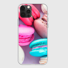 Чехол для iPhone 12 Pro с принтом Macaroons в Петрозаводске, силикон | область печати: задняя сторона чехла, без боковых панелей | almond | cookie | dessert | food | macaroons | maccarone | maccherone | десерт | еда | макарон | макарони | макароны | макарун | макаруны | миндаль | миндальный | орех | печенье | сладкое | сладости