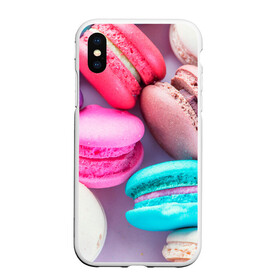 Чехол для iPhone XS Max матовый с принтом Macaroons в Петрозаводске, Силикон | Область печати: задняя сторона чехла, без боковых панелей | almond | cookie | dessert | food | macaroons | maccarone | maccherone | десерт | еда | макарон | макарони | макароны | макарун | макаруны | миндаль | миндальный | орех | печенье | сладкое | сладости