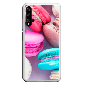 Чехол для Honor 20 с принтом Macaroons в Петрозаводске, Силикон | Область печати: задняя сторона чехла, без боковых панелей | almond | cookie | dessert | food | macaroons | maccarone | maccherone | десерт | еда | макарон | макарони | макароны | макарун | макаруны | миндаль | миндальный | орех | печенье | сладкое | сладости